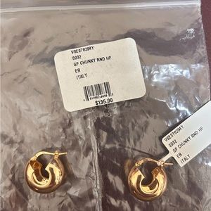 Saks Fifth Avenue 14k Goldplated Sterling Silver Hoop Earrings